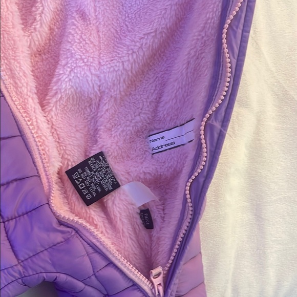 NWOT Purple Puffer Onesie Snowsuit with Hood SNOZU - Picture 3 of 6
